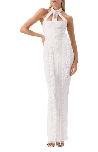 Платье из вискозы SELF-PORTRAIT, арт. SS25-CK-001X-W, фото 2