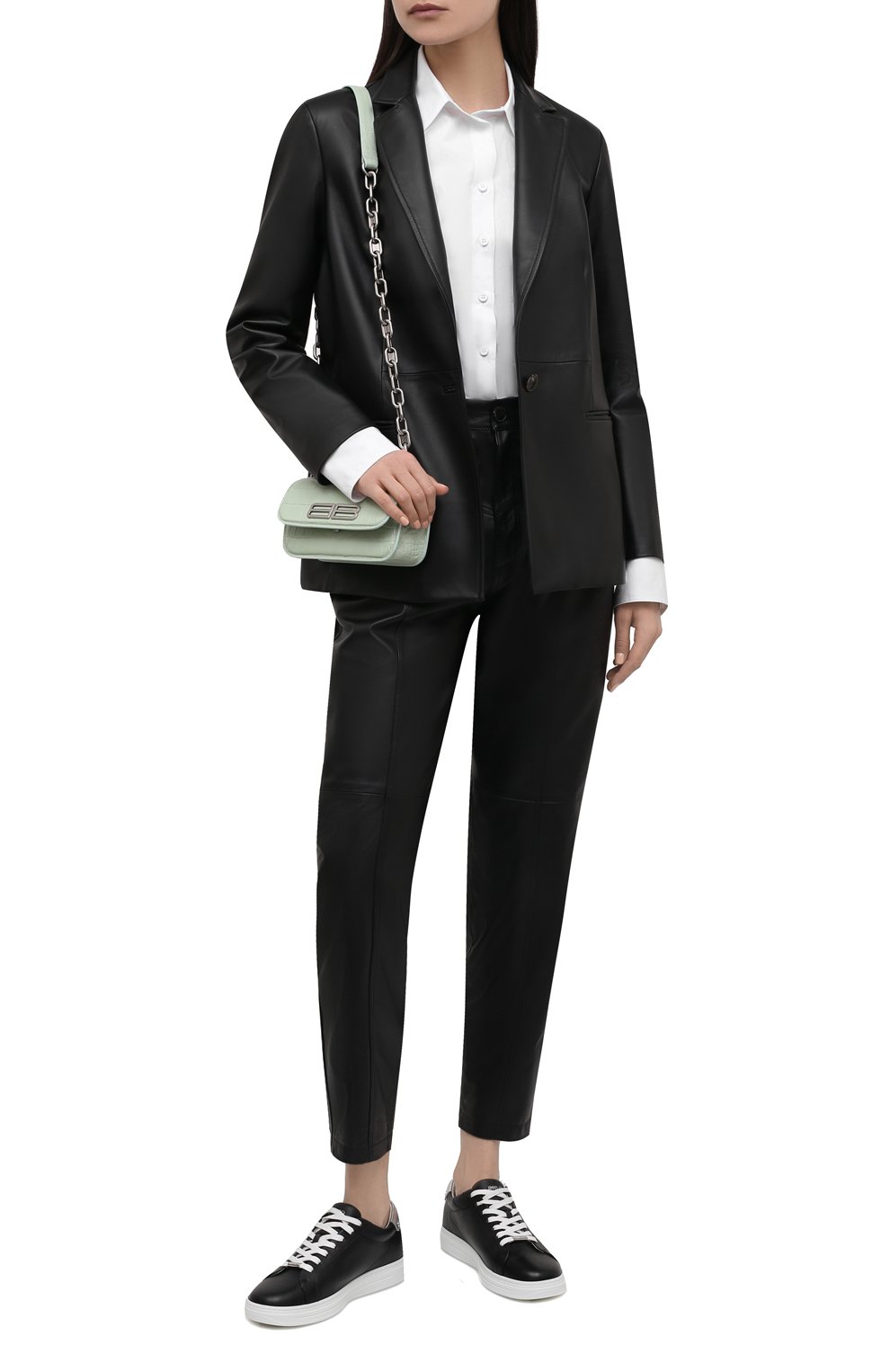 Кожаные кеды rome JIMMY CHOO, арт. R0ME/F/AZA, фото 2