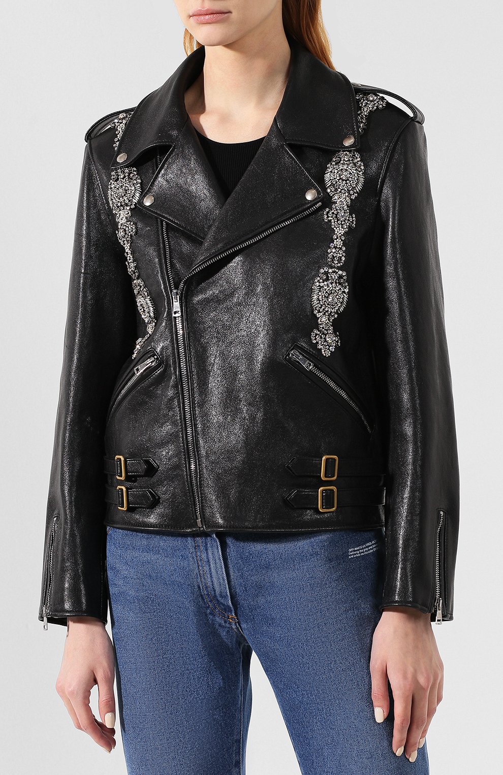 Кожаная косуха GUCCI, арт. 572674/XNAER, фото 3