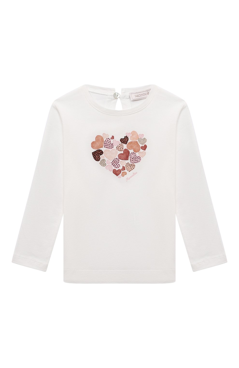 Хлопковый лонгслив MONNALISA, арт. 39B622, фото 1