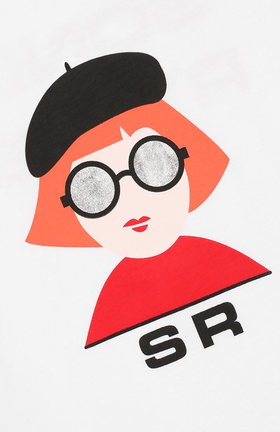 Хлопковая футболка SONIA RYKIEL ENFANT, арт. 20S1TS02, фото 3