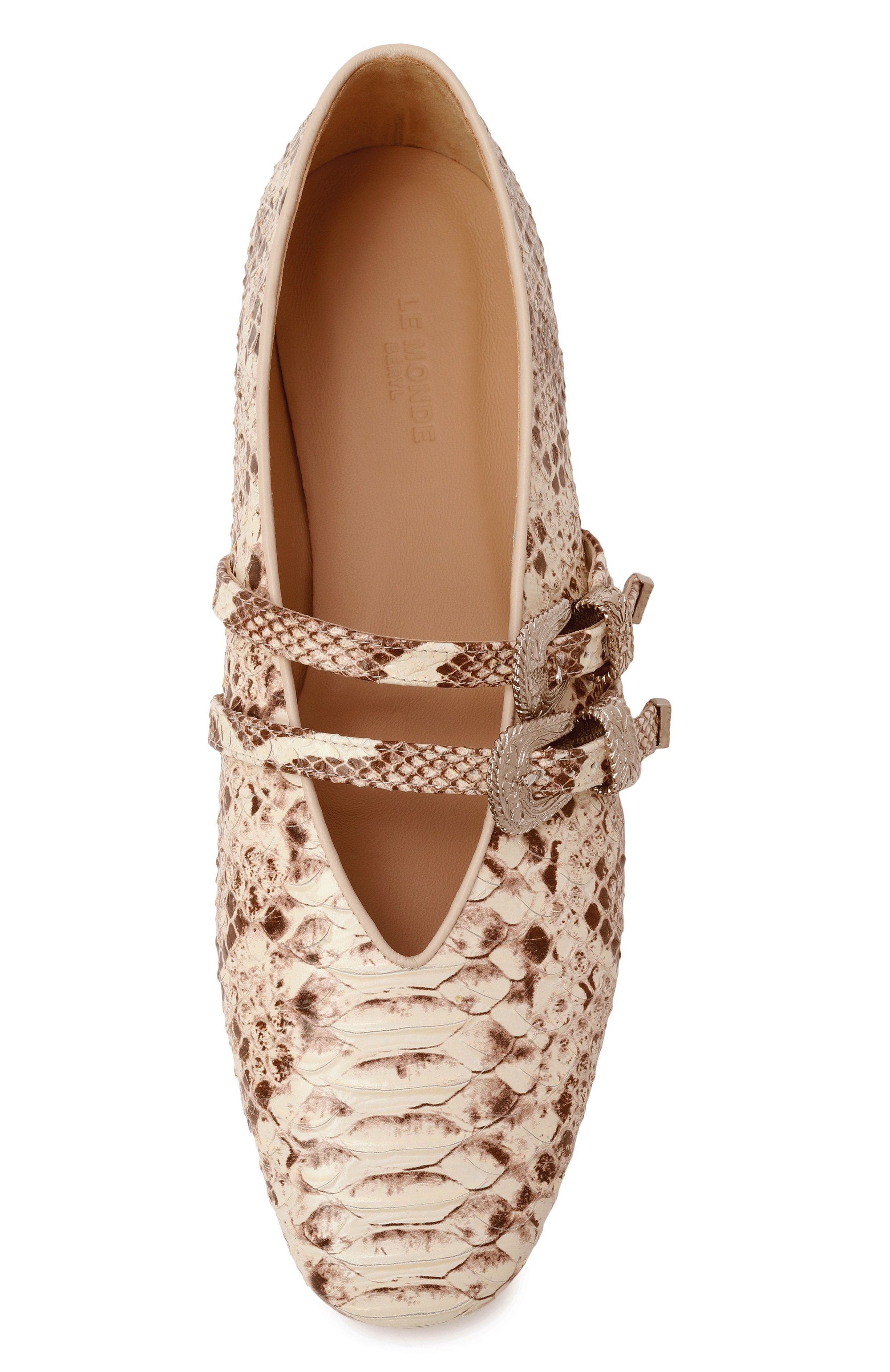 Кожаные балетки classic claudia LE MONDE BERYL бежевого цвета по цене 77700 руб., арт. CLM-SNA-R0C, фото 6 Кожаные балетки classic claudia LE MONDE BERYL, арт. CLM-SNA-R0C, фото 6