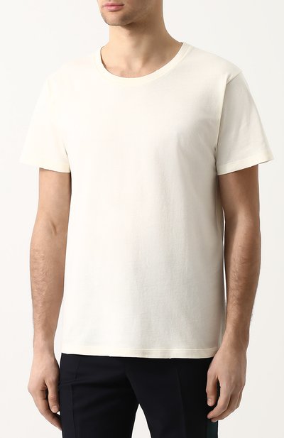 Хлопковая футболка с логотипом бренда GUCCI, арт. 493117/X3I85, фото 3
