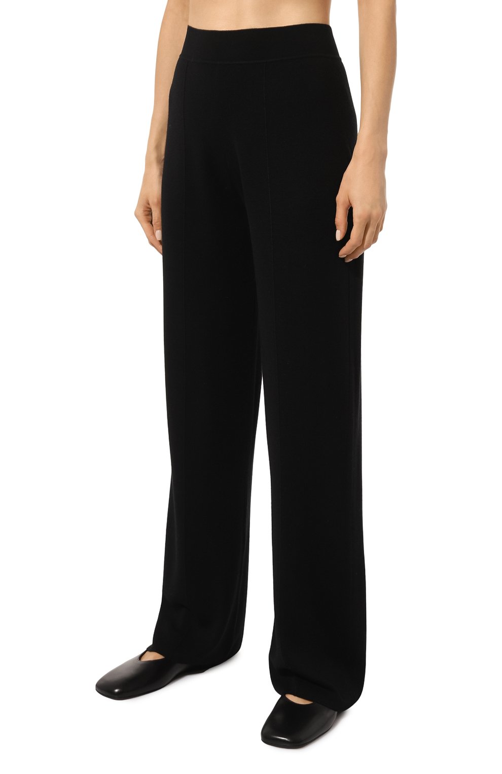 Шерстяные брюки ALLUDE черного цвета по цене 39950 руб., арт. 245/64031, фото 3 Шерстяные брюки ALLUDE, арт. 245/64031, фото 3