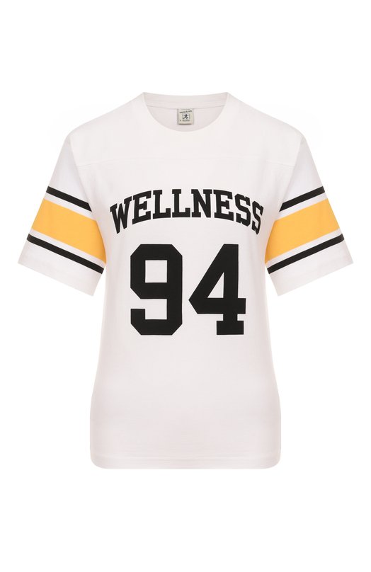 Хлопковая футболка Sporty and Rich T0039622037WH43 Белый T0039622037WH43