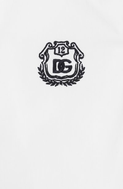 Хлопковая рубашка DOLCE & GABBANA белого цвета по цене 41750 руб., арт. L43S23/G7P6F_001, фото 3 Хлопковая рубашка DOLCE & GABBANA, арт. L43S23/G7P6F_001, фото 3