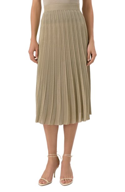 Плиссированная юбка GRAN SASSO темно-бежевого цвета по цене 49950 руб., арт. 50201/23001, фото 3 Плиссированная юбка GRAN SASSO, арт. 50201/23001, фото 3