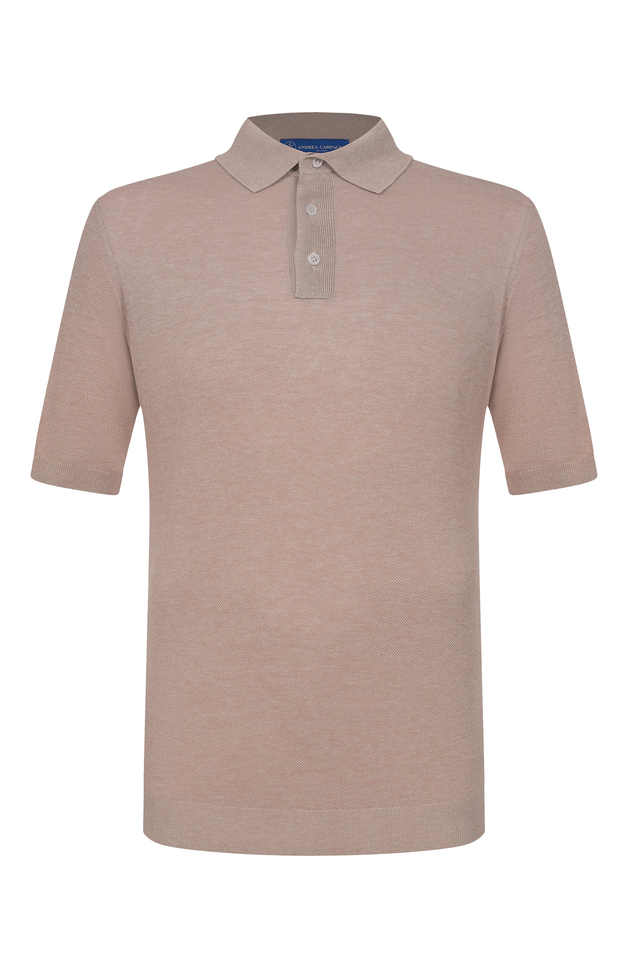 Шелковое поло ANDREA CAMPAGNA, арт. PL1MC/SE18Q, фото 1