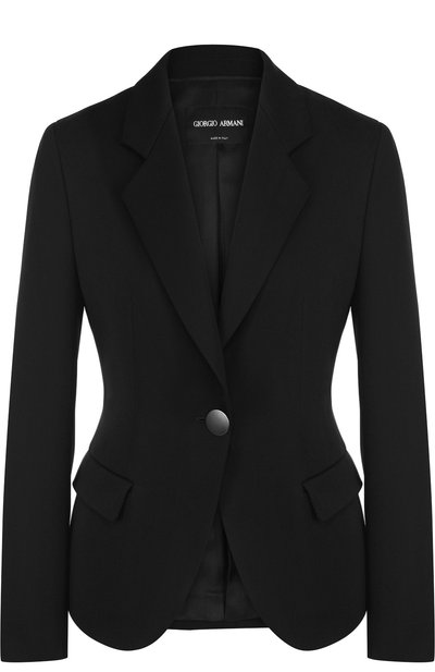 Женский приталенный шерстяной жакет GIORGIO ARMANI, арт. 8WHGG010/T00DY