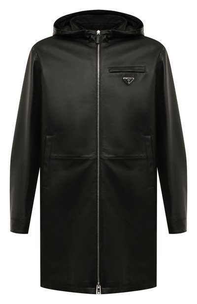 Мужской кожаный плащ PRADA, арт. UPS533-FLY-F0002