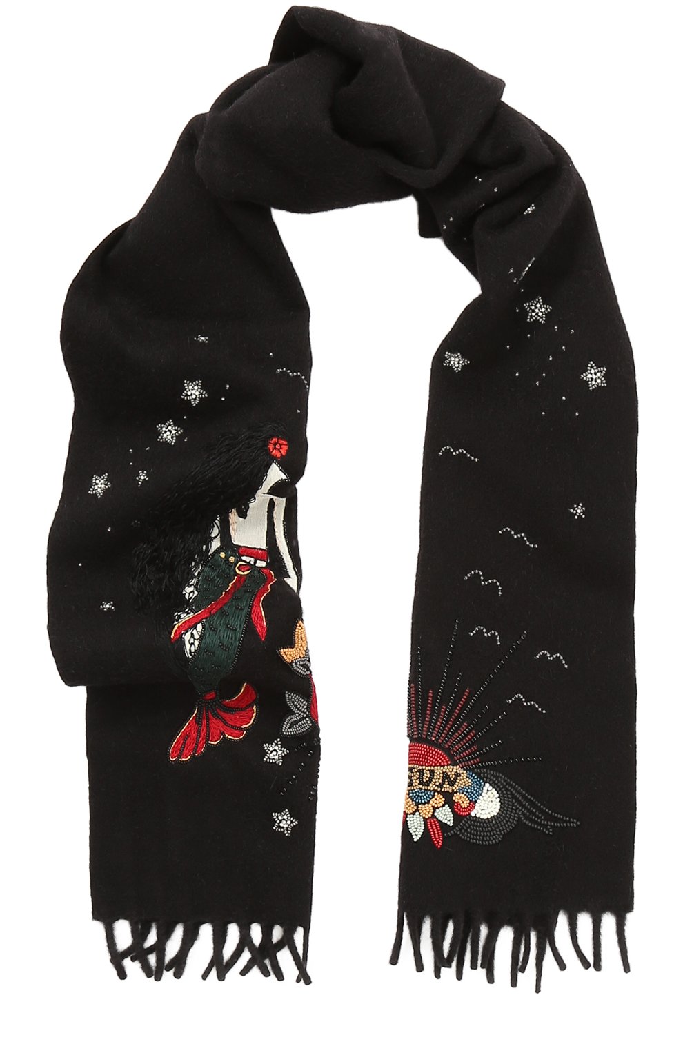 Шерстяной шарф с вышивкой VALENTINO, арт. NU2EQ035/TRS, фото 1