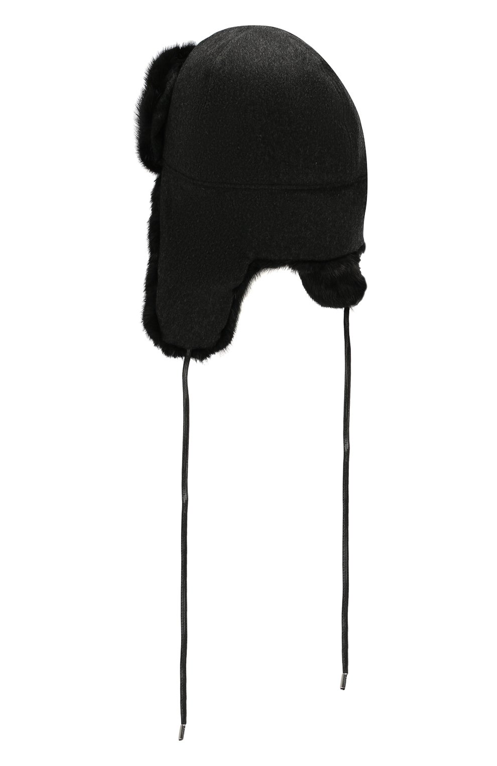 Кашемировая шапка-ушанка с меховой подкладкой CORNELIANI, арт. 840325-9829237/00, фото 2