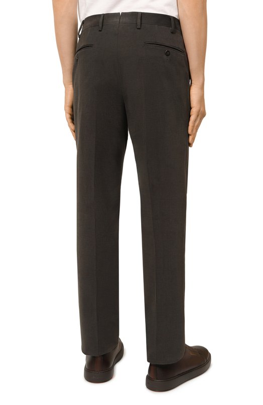 Хлопковые брюки Corneliani 944B01-9418503 Серый  944B01-9418503 Фото 4