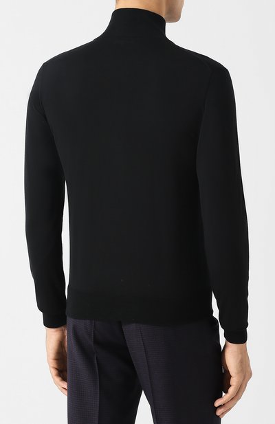 Шерстяной кардиган BRIONI черного цвета по цене 105500 руб., арт. UMT20L/0ZK18, фото 4 Шерстяной кардиган BRIONI, арт. UMT20L/0ZK18, фото 4