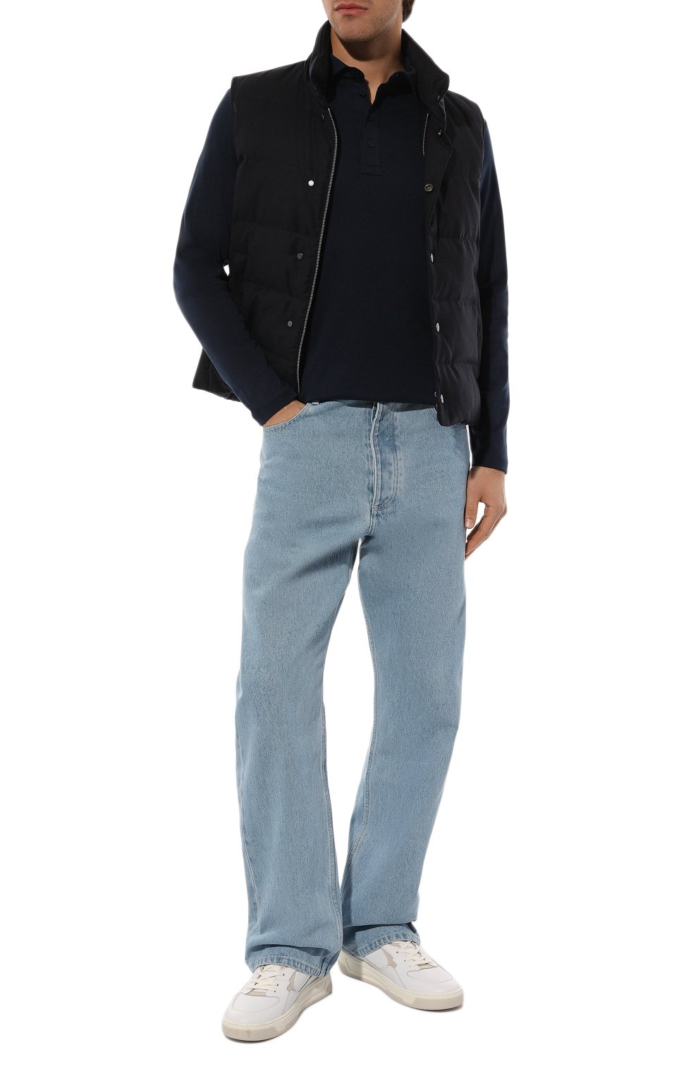 Хлопковое поло PAUL&SHARK темно-синего цвета по цене 33000 руб., арт. 14311746/S, фото 2 Хлопковое поло PAUL&SHARK, арт. 14311746/S, фото 2