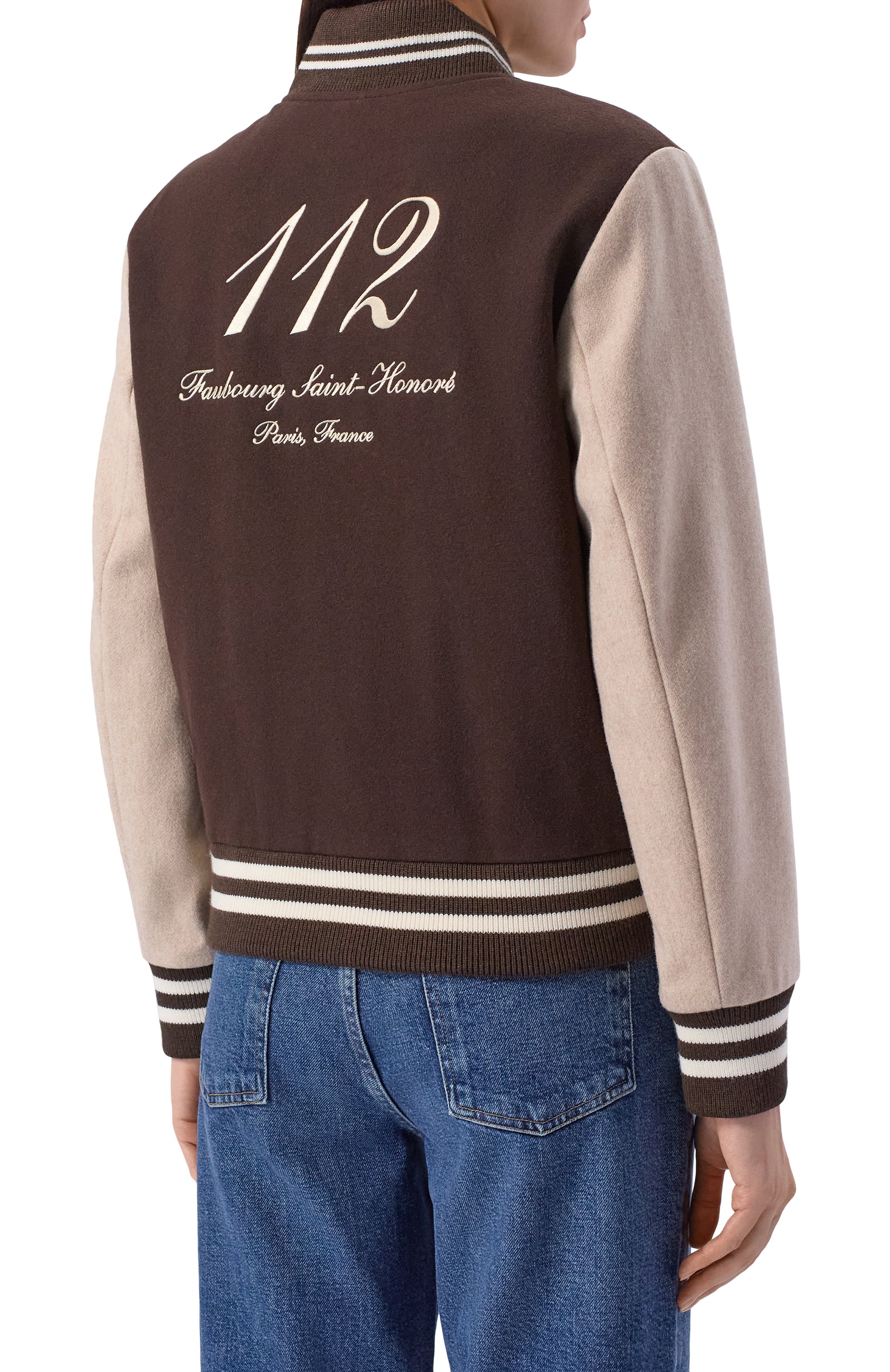 Шерстяной бомбер sporty & rich x le bristol paris SPORTY AND RICH, арт. 0W007517619BR03, фото 7