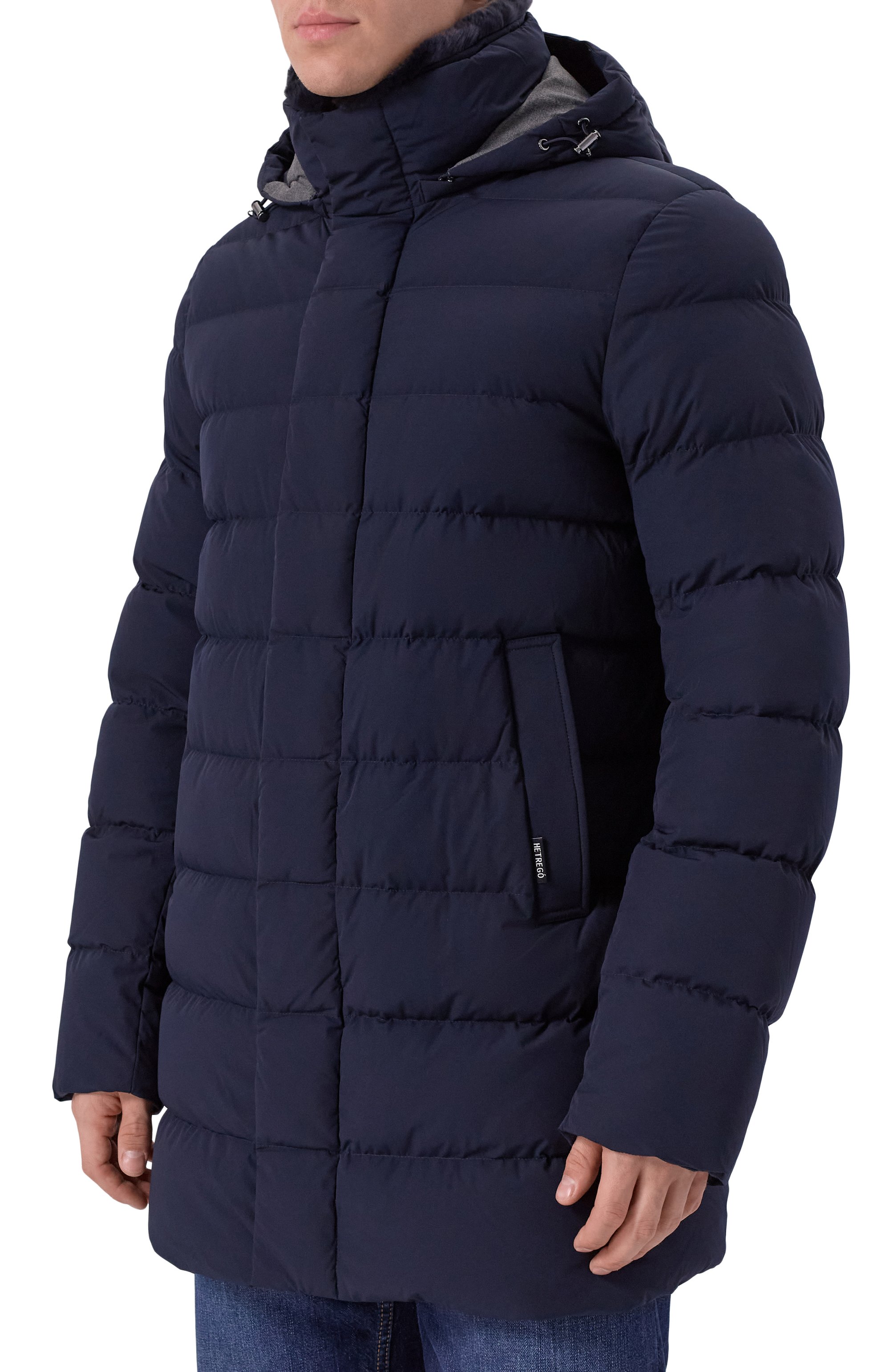 Пуховик с воротником из кролика HETREGO, арт. 8P435R/WILLIAM, фото 3