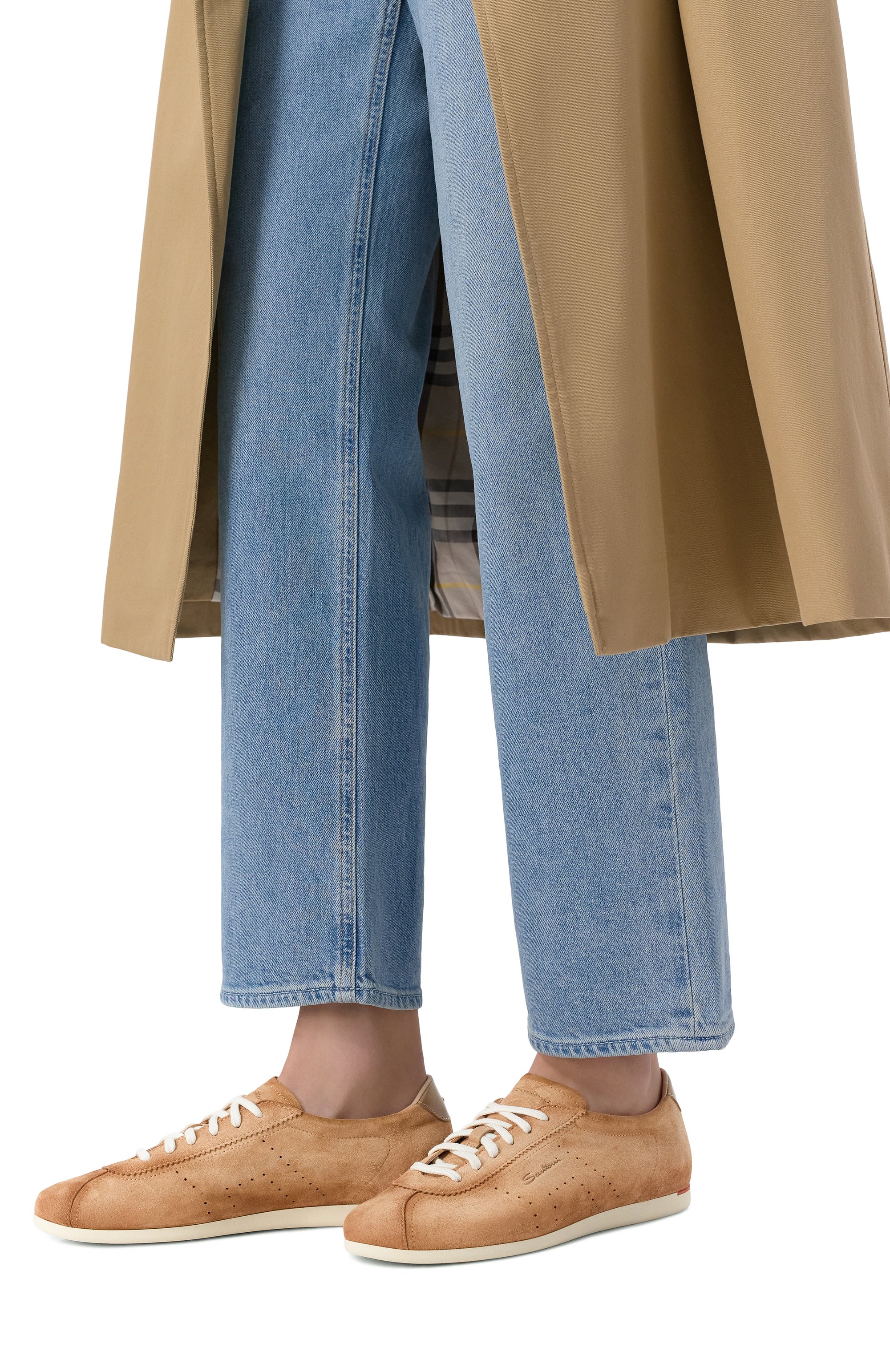 Замшевые кеды SANTONI, арт. WBYG61449TIRTTNY, фото 2