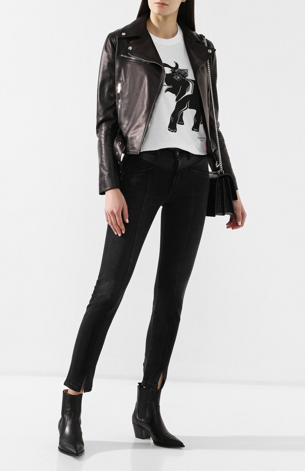 Хлопковая футболка LANVIN, арт. RW-T0654X-TJ01-P19, фото 2