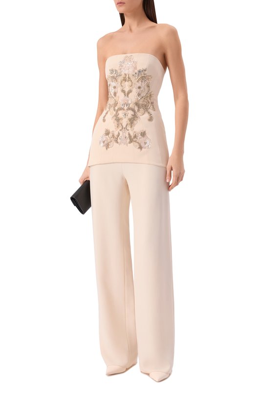 Топ Zuhair Murad RTP26023/CRCA018 Кремовый  RTP26023/CRCA018 Фото 2