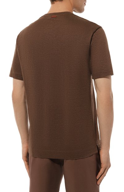 Льняная футболка ZEGNA, арт. UD376A7/D783, фото 4