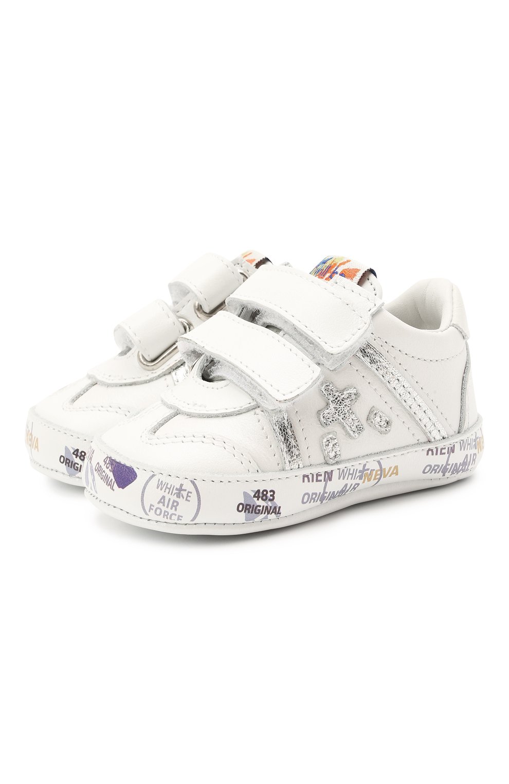 Кожаные пинетки PREMIATA WILL BE белого цвета по цене 8660 руб., арт. 12-00CU0002-V, фото 1 Кожаные пинетки PREMIATA WILL BE, арт. 12-00CU0002-V, фото 1