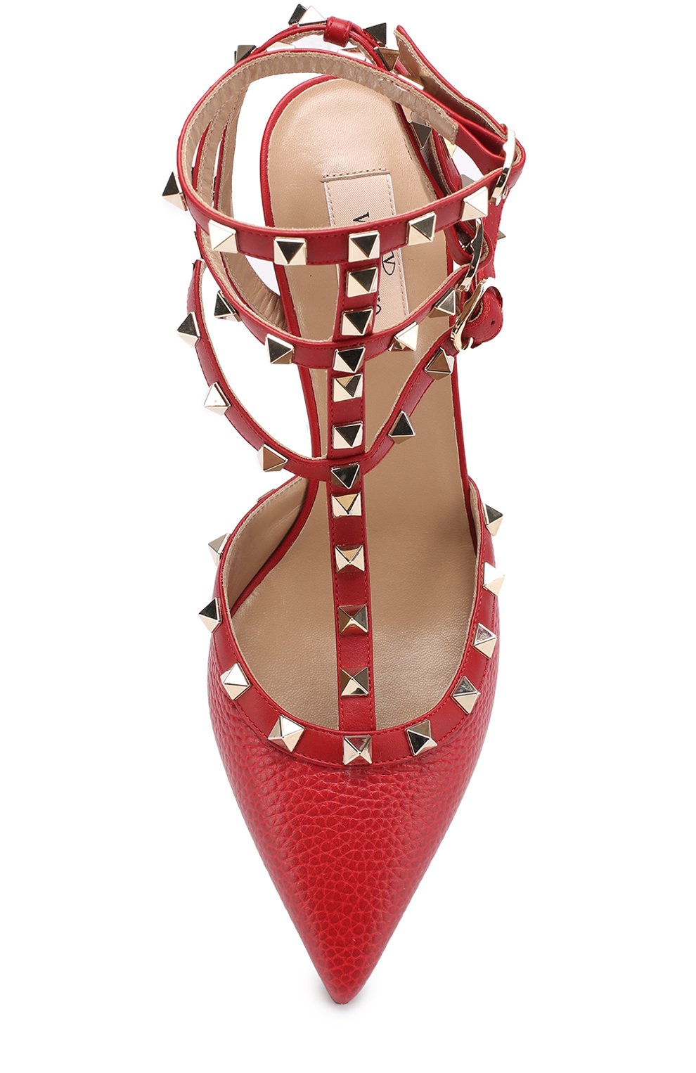 Кожаные туфли rockstud VALENTINO красного цвета по цене 125500 руб., арт. MW2S0375/VCE, фото 5 Кожаные туфли rockstud VALENTINO, арт. MW2S0375/VCE, фото 5