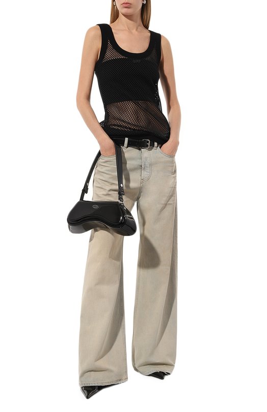 Хлопковая майка Off-White 0WAD245S24FAB001 Чёрный  0WAD245S24FAB001 Фото 2