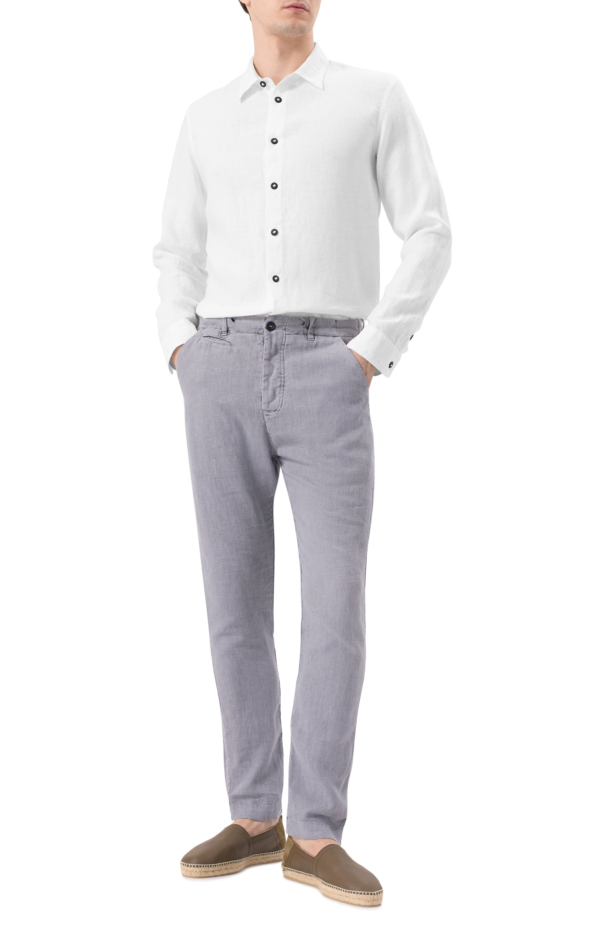 Льняная рубашка HANNES ROETHER, арт. ER290.601/, фото 2