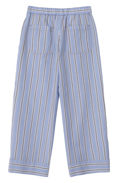 Хлопковые брюки BRUNELLO CUCINELLI голубого цвета по цене 64050 руб., арт. BL111P255B, фото 2 Хлопковые брюки BRUNELLO CUCINELLI, арт. BL111P255B, фото 2