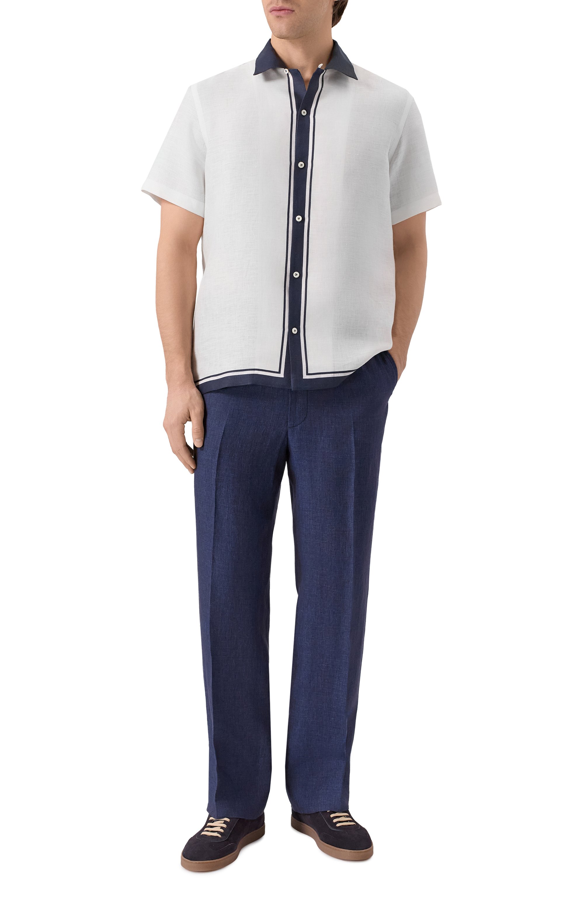 Льняные брюки CORNELIANI, арт. 274L27/2714159, фото 2