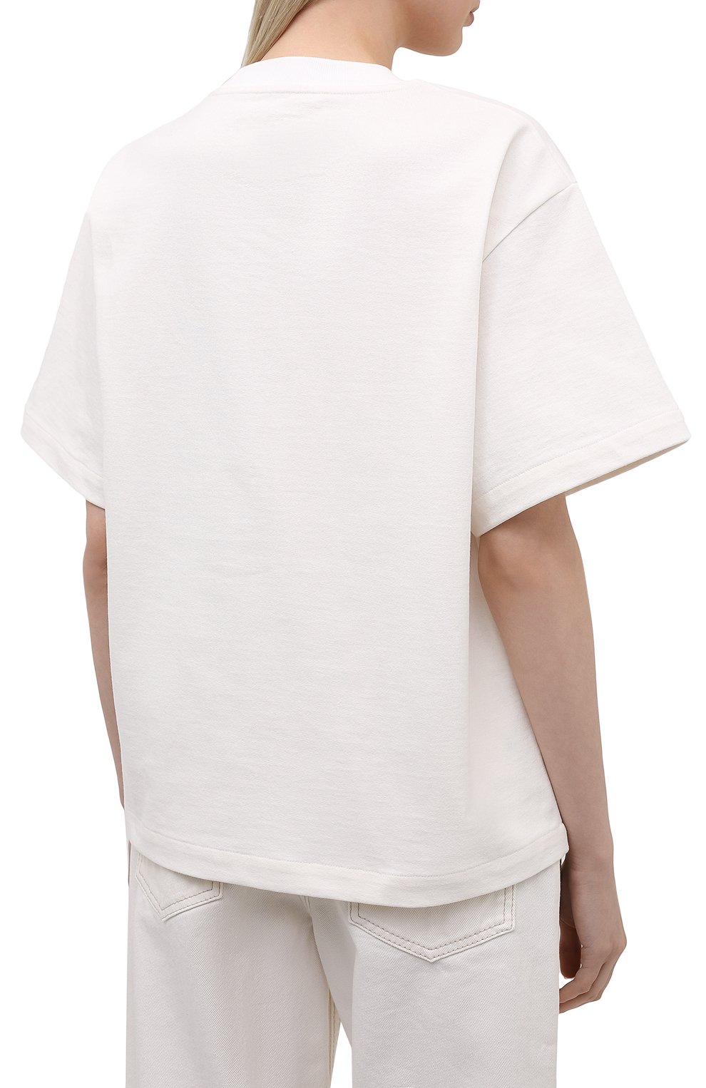 Хлопковая футболка JIL SANDER, арт. JSCT707050-WT248508, фото 4