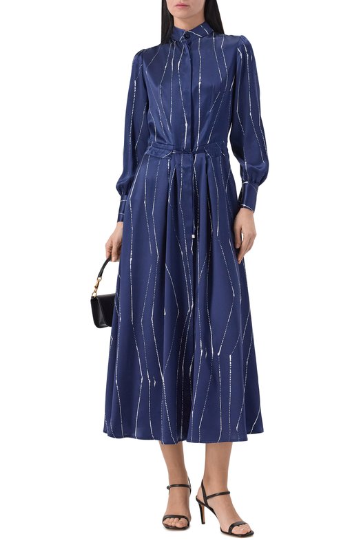 Атласное платье Kiton D52302K0873G03 Синий  D52302K0873G03 Фото 2