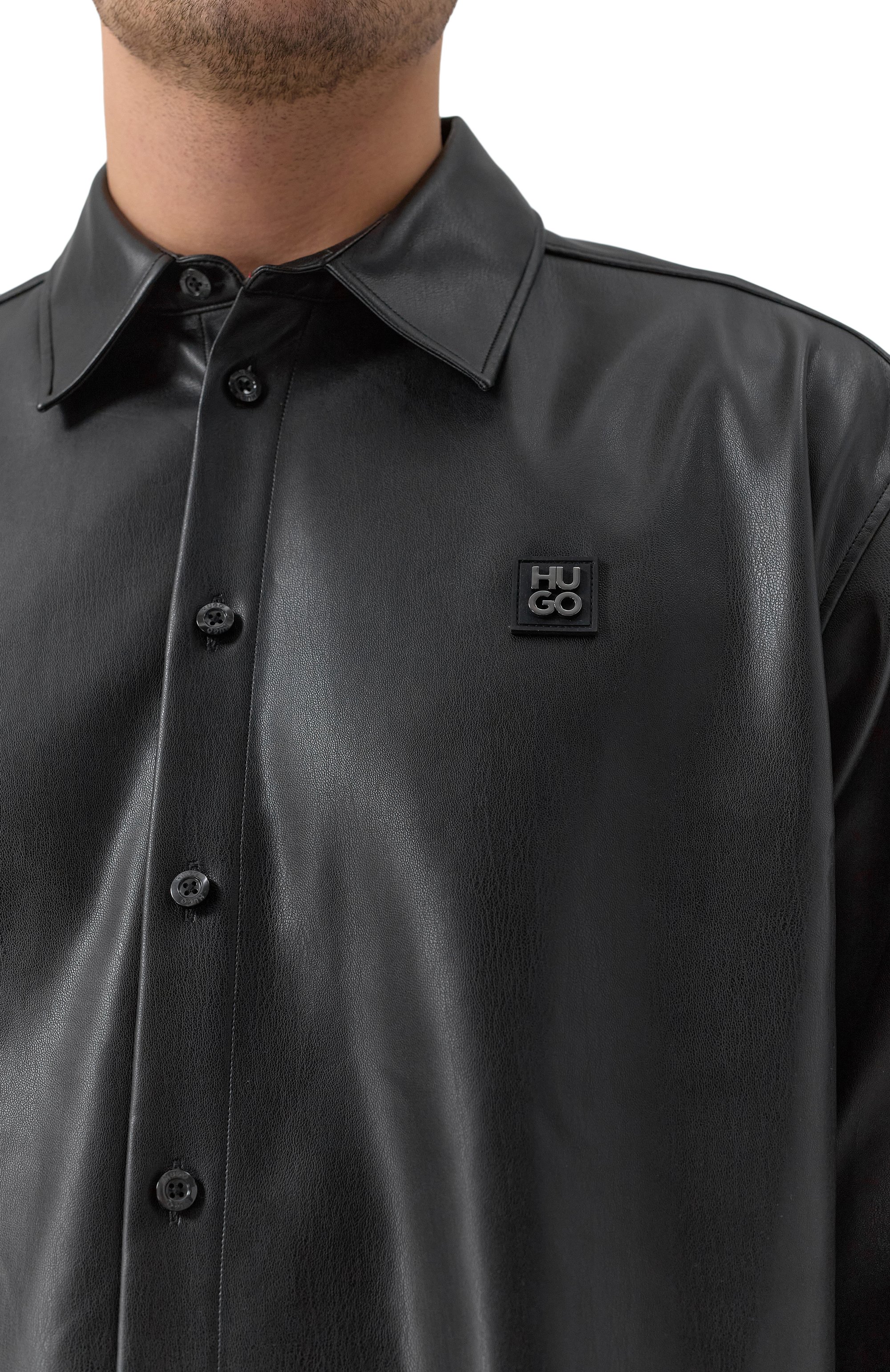 Рубашка HUGO черного цвета по цене 26950 руб., арт. 50534270, фото 5 Рубашка HUGO, арт. 50534270, фото 5