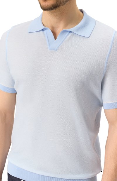 Поло из хлопка и лиоцелла BOSS, арт. 50537654, фото 5