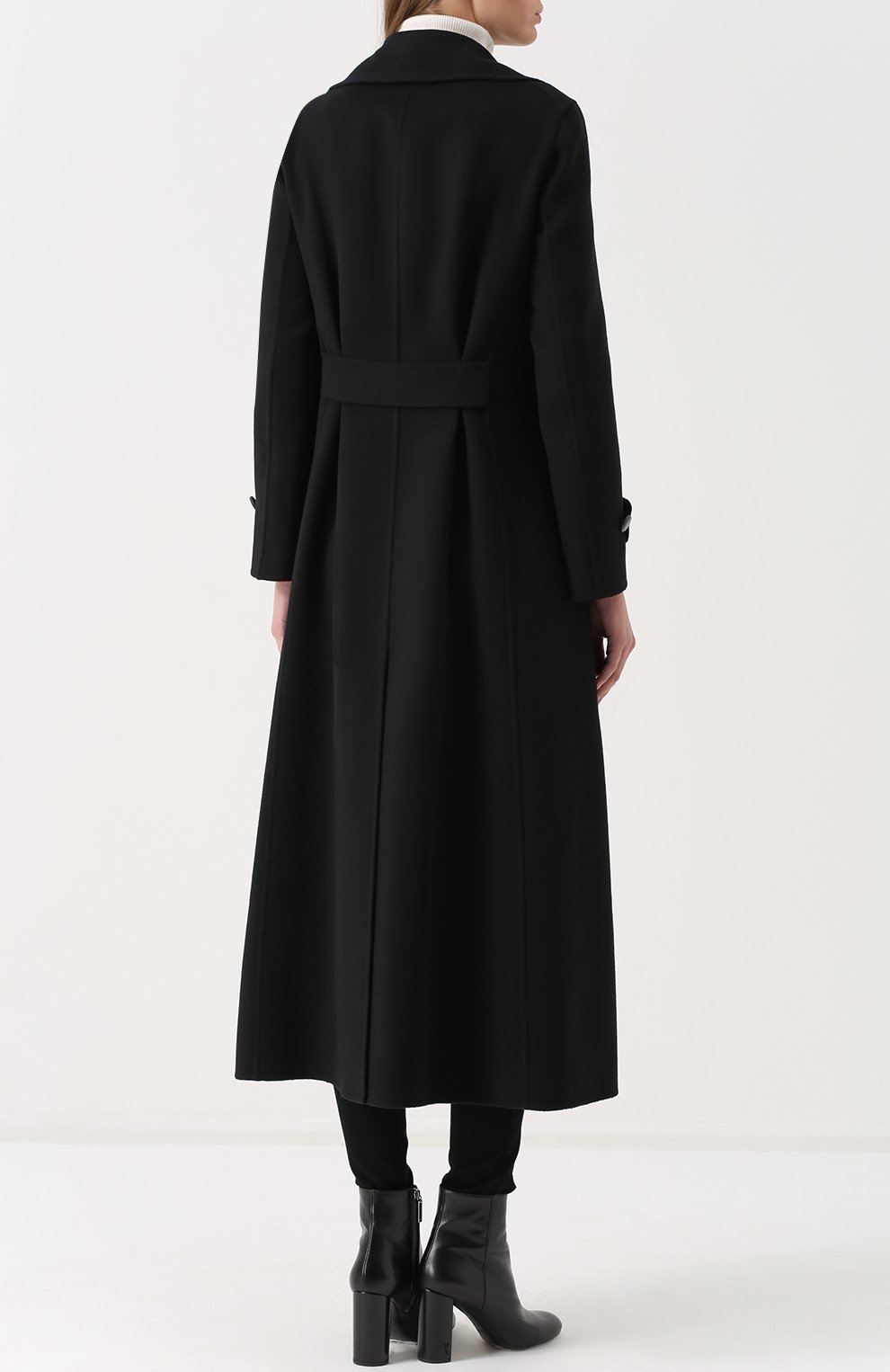 Удлиненное двубортное пальто GIORGIO ARMANI черного цвета по цене 391000 руб., арт. ZAL06T/ZA116, фото 4 Удлиненное двубортное пальто GIORGIO ARMANI, арт. ZAL06T/ZA116, фото 4