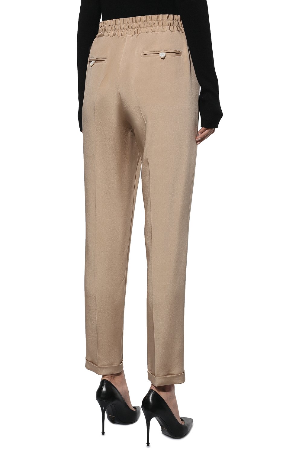 Шелковые брюки KITON, арт. D37102K0977A, фото 4