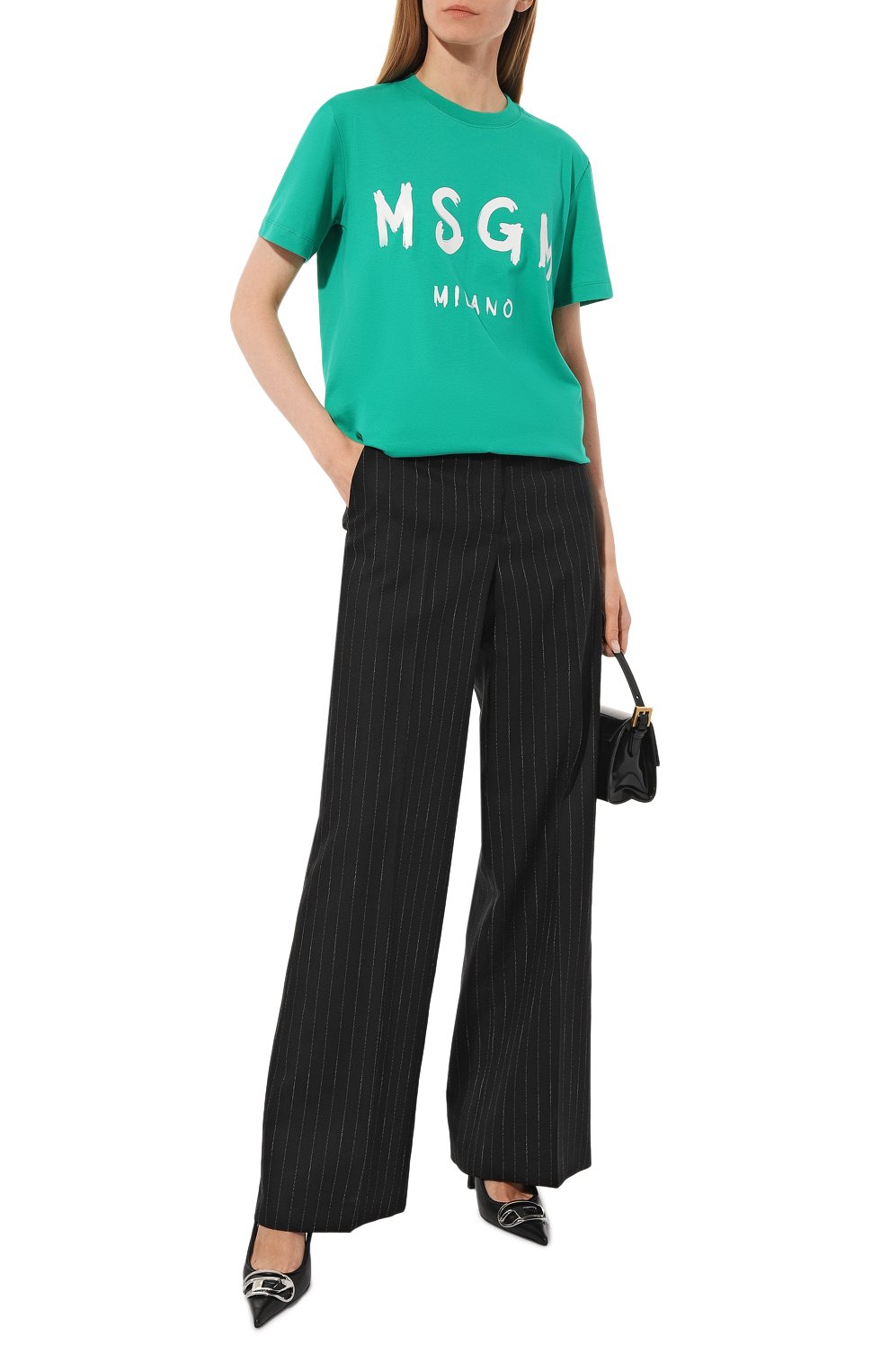 Хлопковая футболка MSGM, арт. 3541MDM510/237798, фото 2