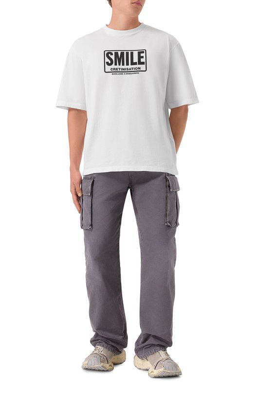 Хлопковая футболка Dsquared2 S71GD1595/D20020 Белый  S71GD1595/D20020 Фото 2