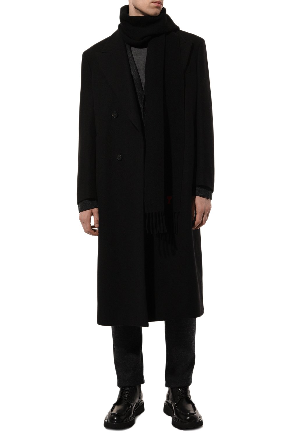 Шерстяной шарф AMI, арт. USF405/334, фото 2