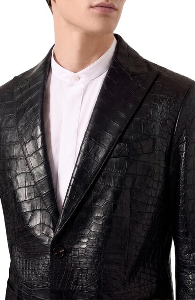 Пиджак из кожи крокодила GIORGIO ARMANI, арт. RSG05P/RSP10, фото 5