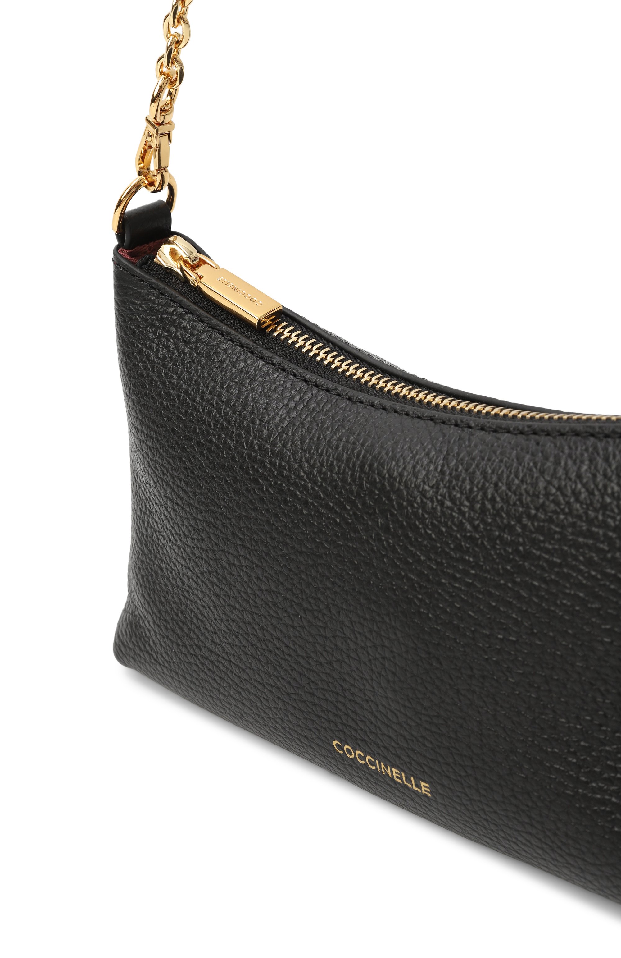 Сумка aura mini COCCINELLE черного цвета по цене 22050 руб., арт. E5QH0550101, фото 3 Сумка aura mini COCCINELLE, арт. E5QH0550101, фото 3