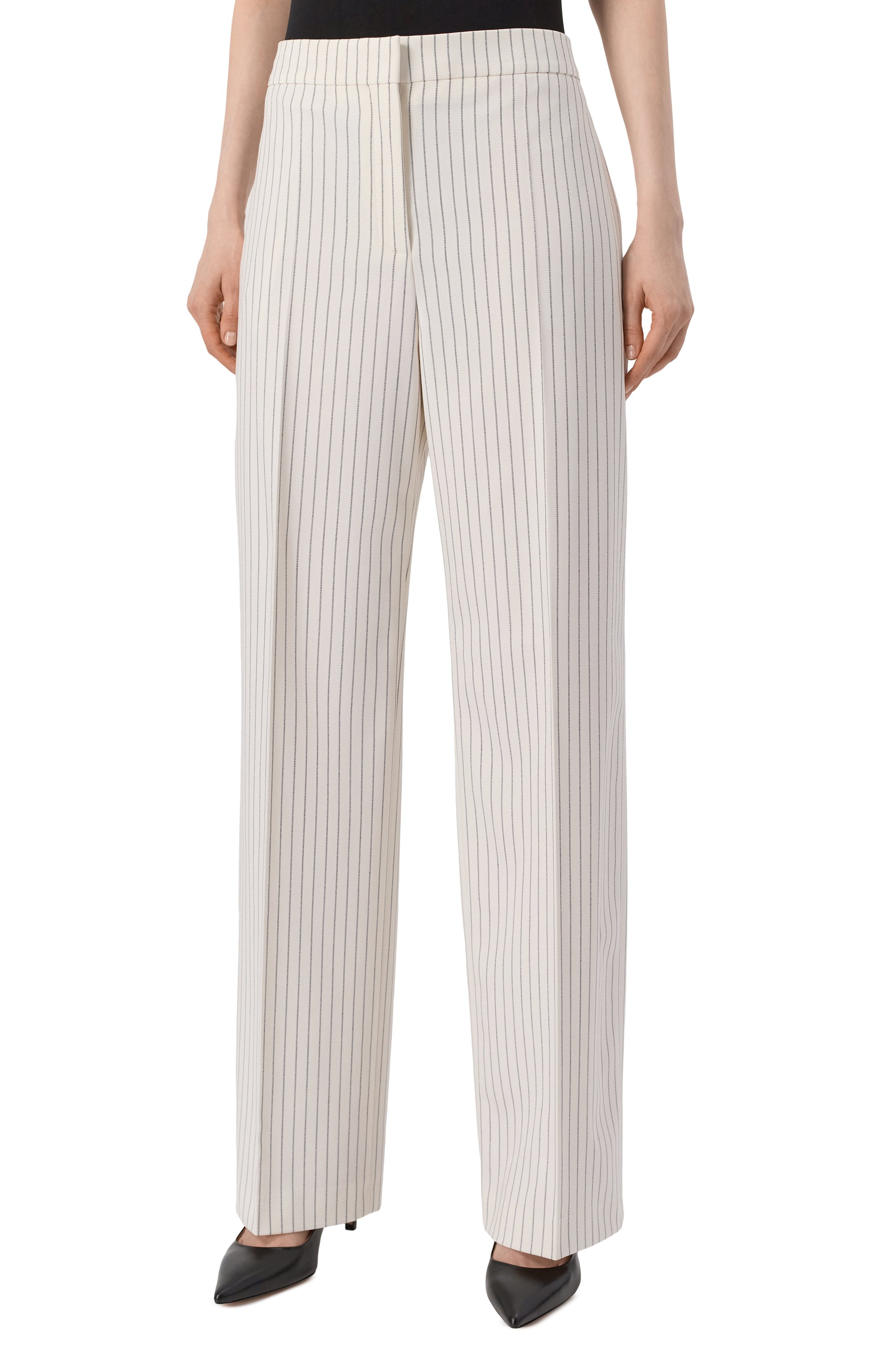 Брюки HUGO белого цвета по цене 26950 руб., арт. 50537612, фото 3 Брюки HUGO, арт. 50537612, фото 3