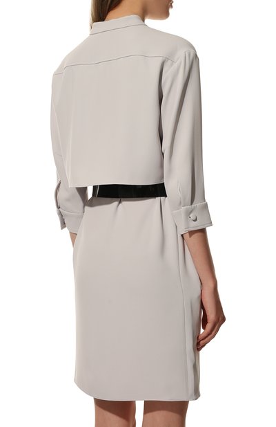 Платье EMPORIO ARMANI серого цвета по цене 31300 руб., арт. H3NA2B/C9900, фото 4 Платье EMPORIO ARMANI, арт. H3NA2B/C9900, фото 4
