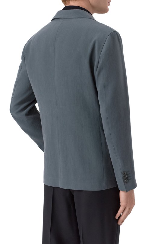 Льняной пиджак Giorgio Armani GM000140/TE10954 Серый  GM000140/TE10954 Фото 4