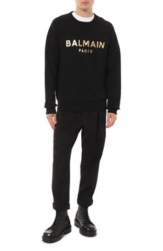 Хлопковый свитшот BALMAIN, арт. AH1JQ005BB29, фото 2