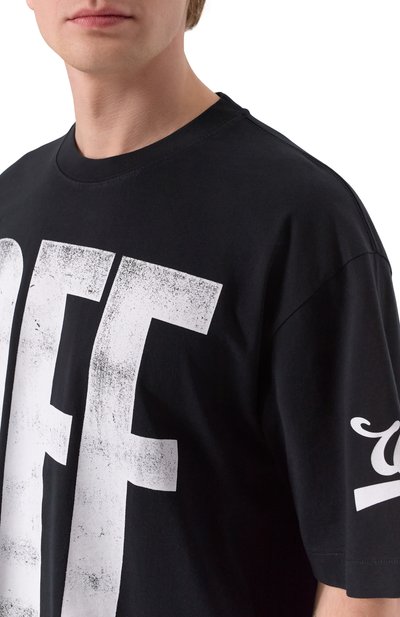 Хлопковая футболка OFF-WHITE, арт. 0MAA120F25JER00L, фото 5