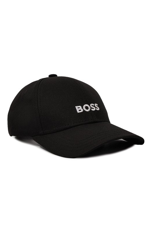 Хлопковая бейсболка BOSS 50495121 Чёрный 50495121