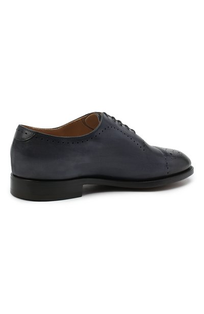 Кожаные оксфорды KITON темно-синего цвета по цене 266000 руб., арт. USSCARAN00100, фото 4 Кожаные оксфорды KITON, арт. USSCARAN00100, фото 4