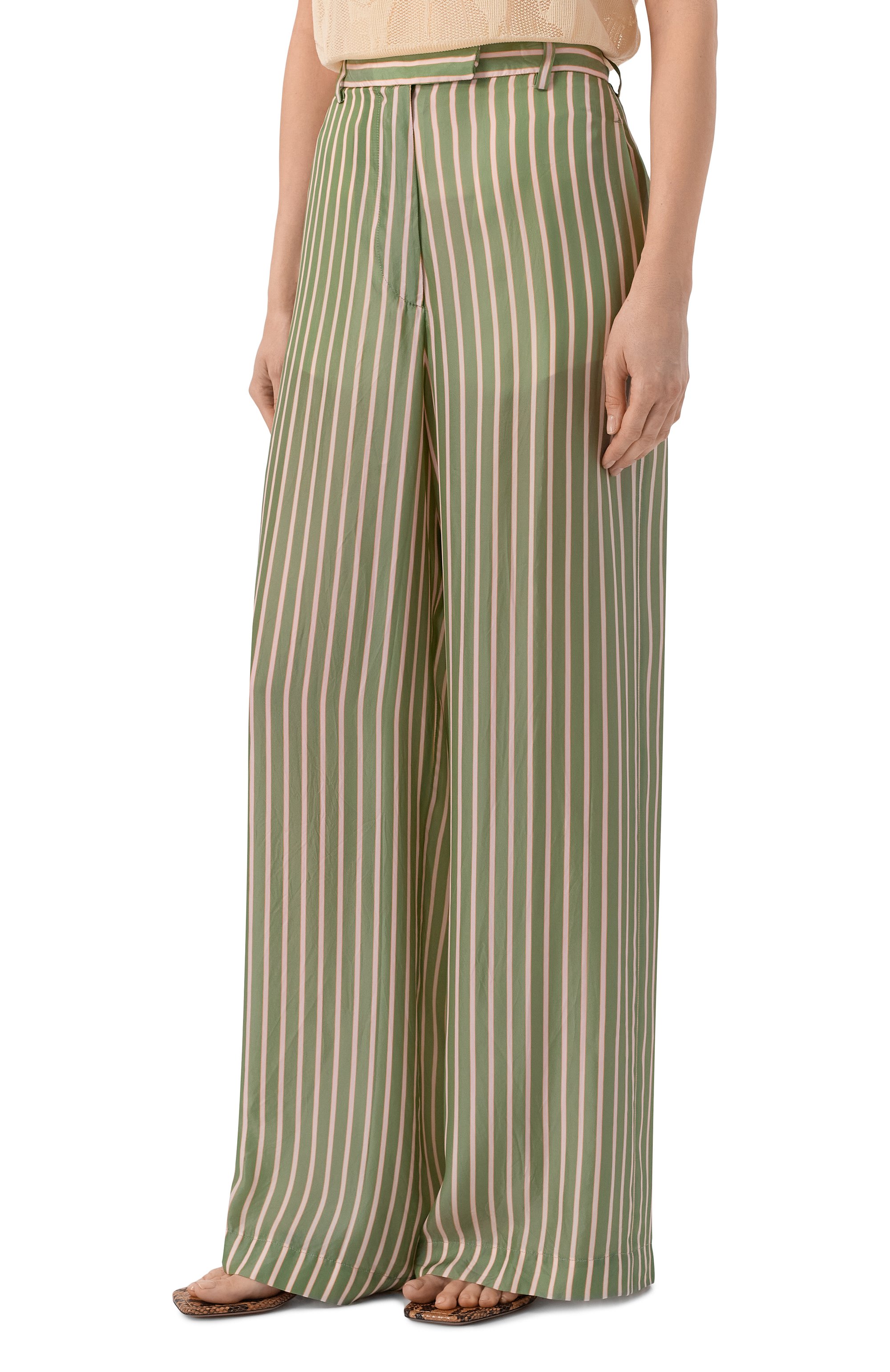 Брюки DRIES VAN NOTEN зеленого цвета по цене 79550 руб., арт. 010946/3274, фото 3 Брюки DRIES VAN NOTEN, арт. 010946/3274, фото 3